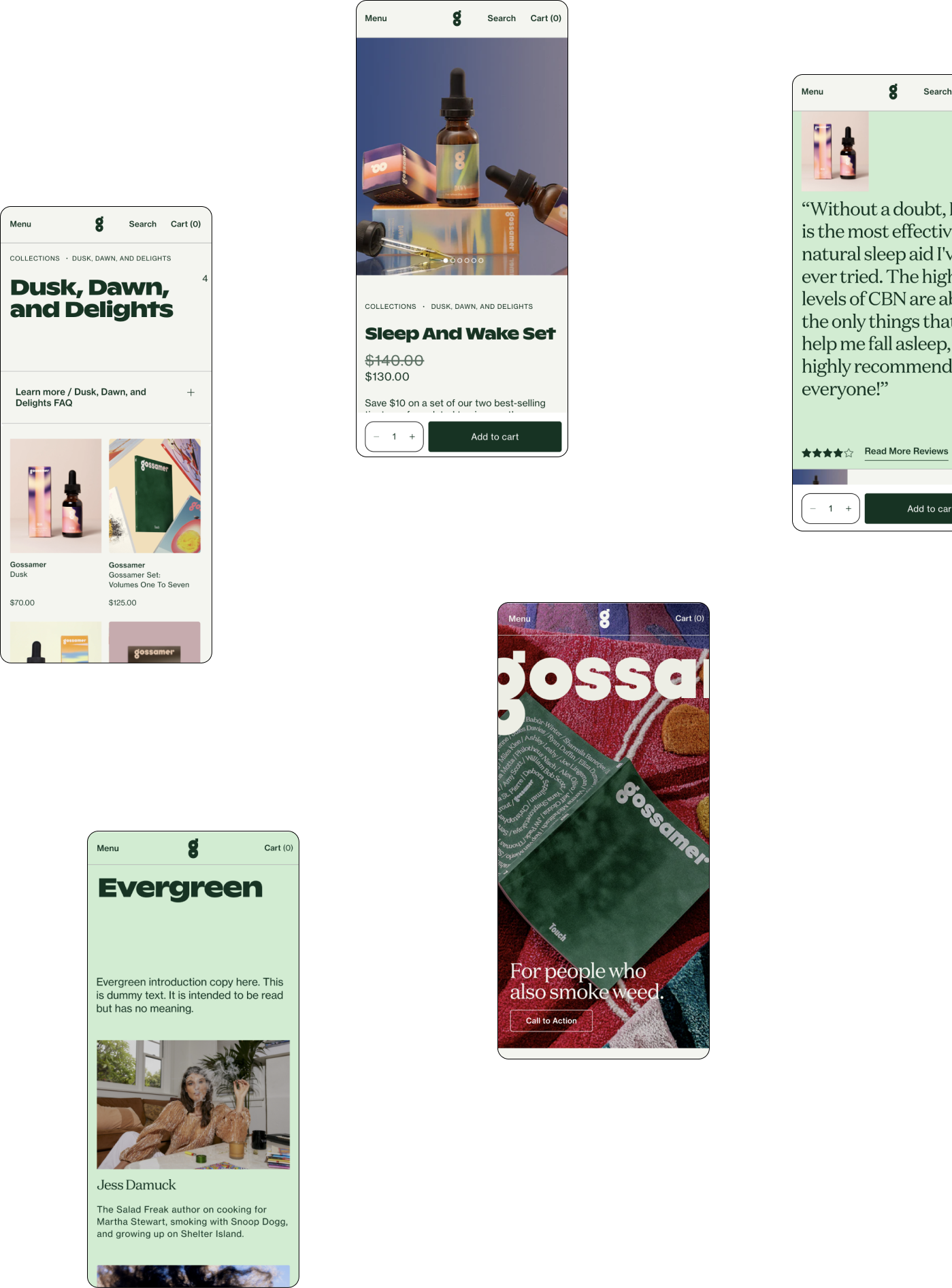 Gossamer screenshots